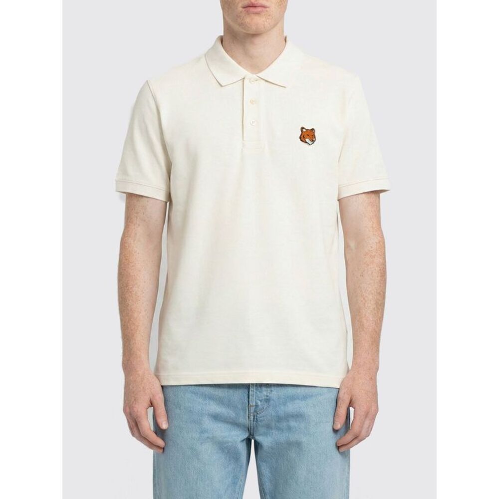 Maison Kitsune Men Organic Cotton Polo Shirt Maison Kitsune